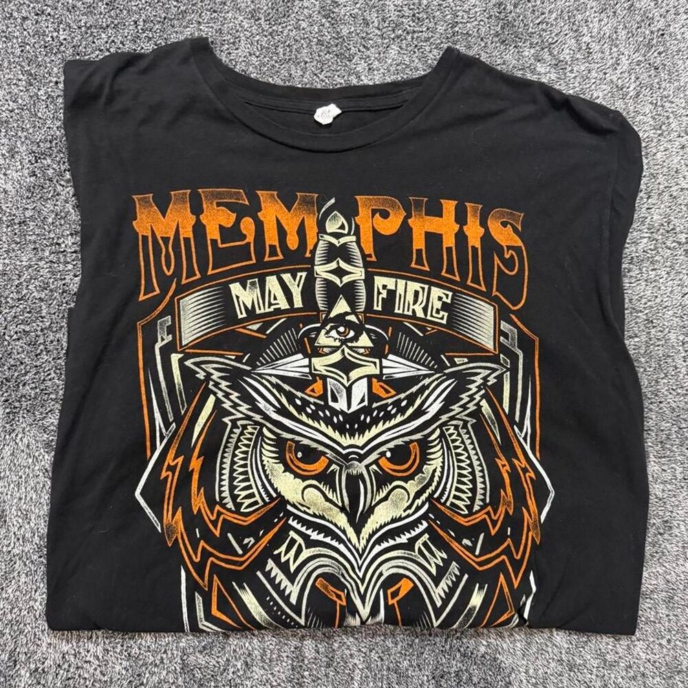 2012 Tultex Memphis May Fire Metal band Challenger album merch Music tee size Xl